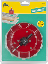 Wolfcraft - hole saw 152mm - bim hole drill 152 mm - 5498000