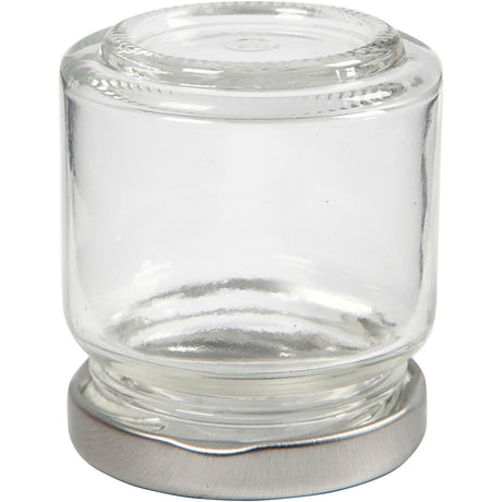 Podjetje Creativ https: www.cchobby.nl glass-jar-h-6-5-cm-d-5-7-cm-100-ml-transparent-12-piece-1-box