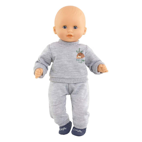 Corolle doll clothes jogging suit gray 30cm - doll accessory.