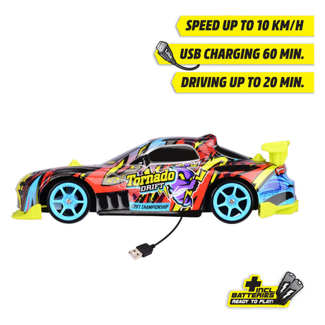 Dickie rc controlled car tornado drift rtr