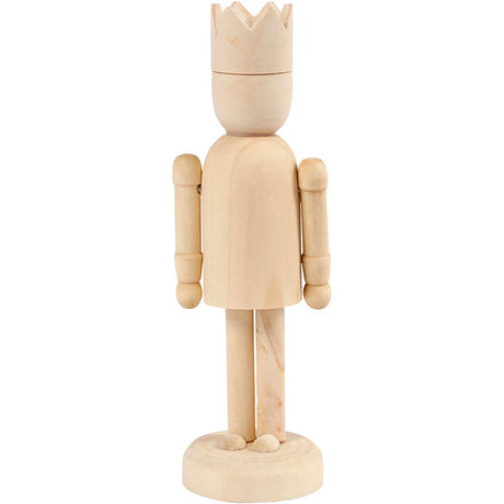 Creativ company wooden figure with crown, 13cm