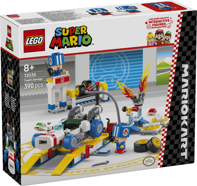 Lego super mario 72035 mario kart toads garage