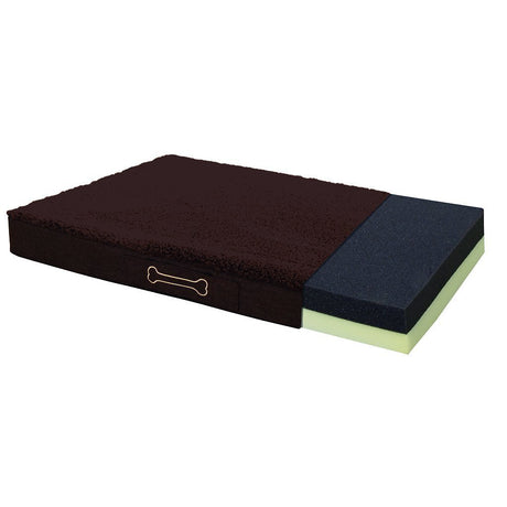 Sun garden buddy orthopedic dog cushion 72x50x8cm dark brown