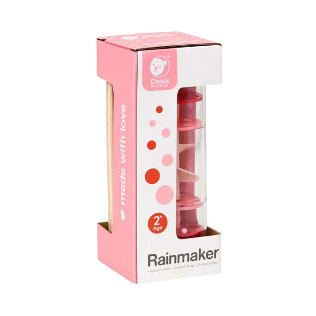 Classic world rainmaker musical instrument red - sensory toy.
