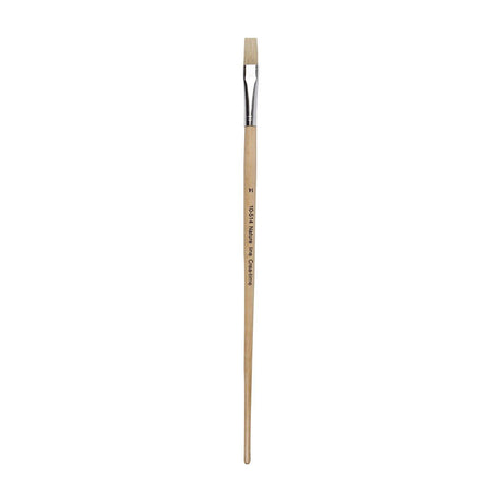 Creativ company wooden brushes no. 14, long handle, 12 pcs.
