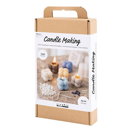 Creativ company https: www.cchobby.nl hobbyset-candle-making-bubble-soya-candle-beige-lightblue-creme-1-box