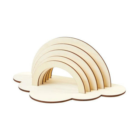 Colorations - Make and decorate your own wooden rainbow, set of 6