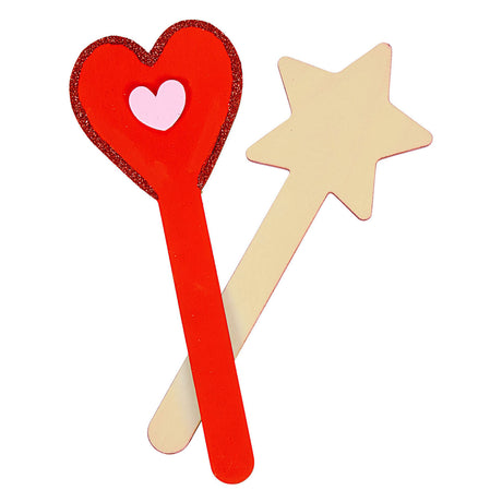 Colorations - diy wooden stick shapes 4 designs, 20 pcs.