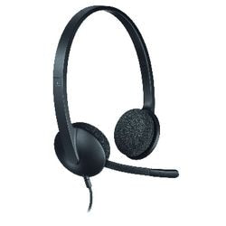 Logitech H340 Headset Black Noise-cancelling