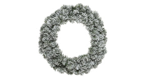 Imp erial krans snowy binnen dia35cm h.8cm groen wit
