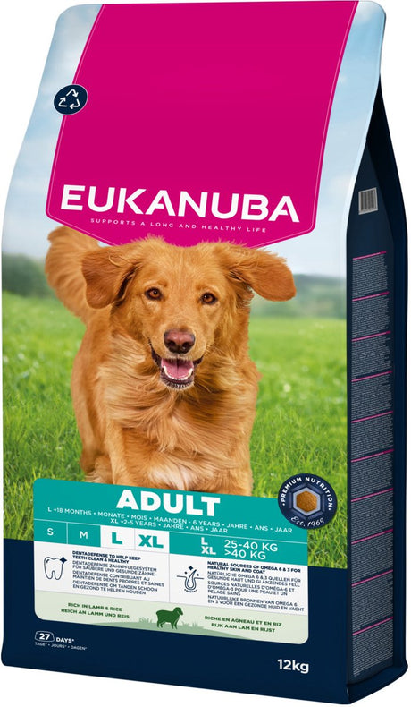 Eukanuba adult large wide lamb rice - dog food - 12 kg