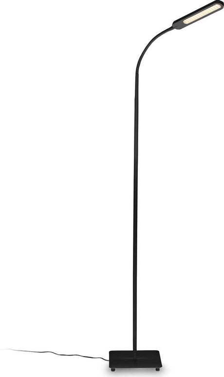 B.k.licht - black floor lamp - CCT - dimmable standing lamp - desk lamp - h: 135cm (max. approx. 158.6 cm) - 6.5w