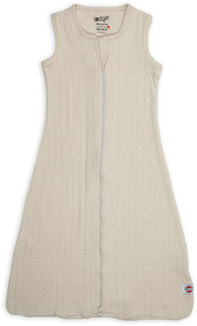Lodger hopper - hydrofiele slaapzak baby - creme - 0.3 tog - 98cm - biologisch katoen - zomerslaapzak babyslaapzak