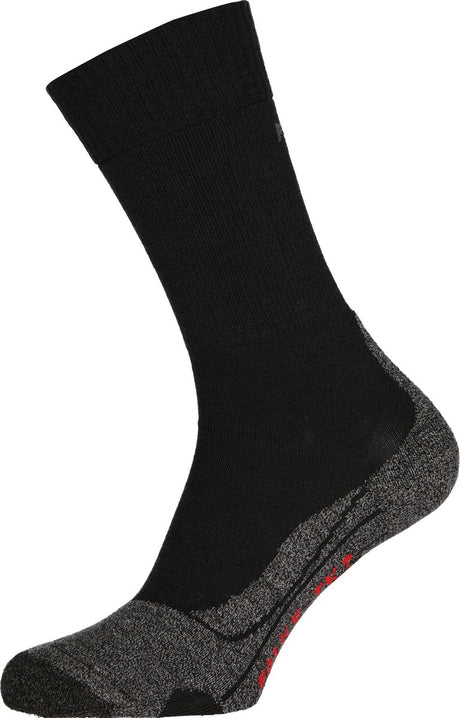 Falke tk2 anti-blister thick wool functional material walking socks men black - size 39-41