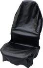 Carpoint mechanics cover - car seat cover - leather look - artificial leather - black - for mechanics or workshop