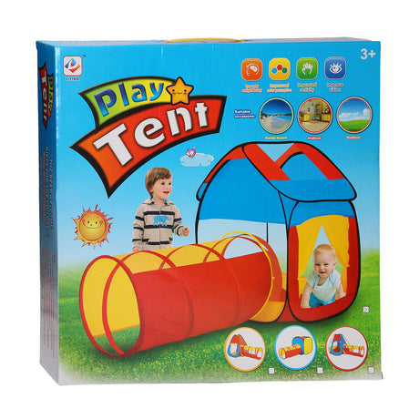 Play tent with tunnel