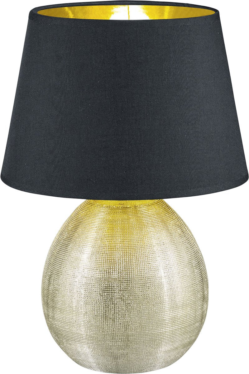 Rl live your light reality luxor - bordlampe - gull - ekskl. 1x e27 4,9 w - ledningsbryter