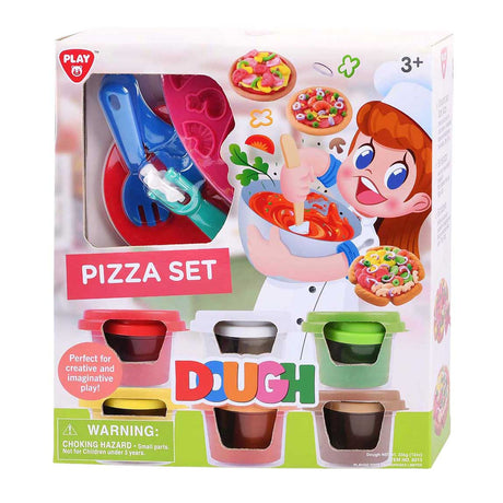 Playgo pizza clay set - 6 clay pots