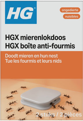 Hg x ant bait box for indoor use
