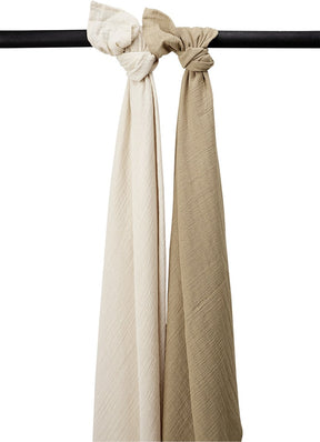 Meyco baba uni pólya - 2 csomag - előmosott hidrofil - puha homok taupe - 120x120cm