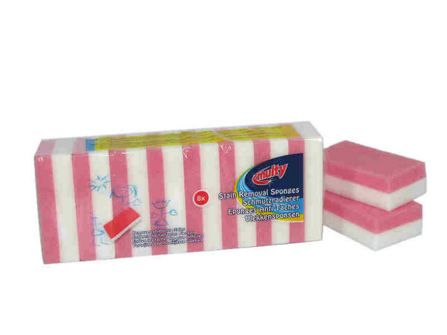 Multy fläcksvampar förpackning om 8 delar 6x9,5x3cm