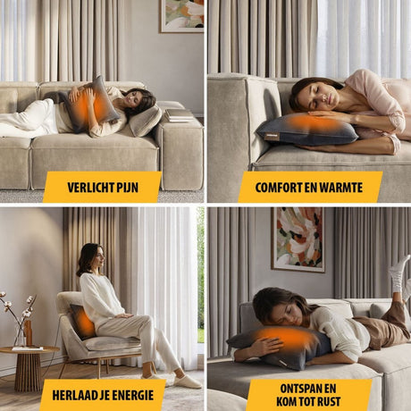 Tristar bw-4792 heating pad 45x45 cm with power bank gray