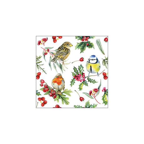 Ambiente napkins 33cm birds in winter