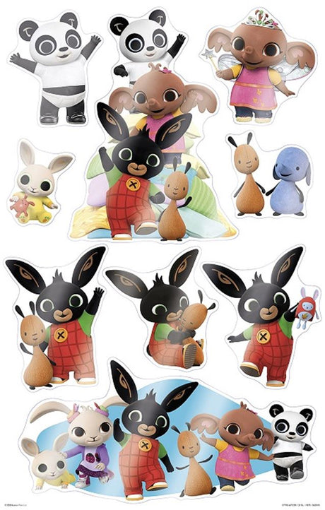 Bing window stickers maxi. 3+. 58x33x0.2 cm | 6 pieces