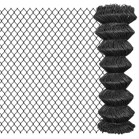 Vidaxl mesh fence 15x1.25 m steel gray