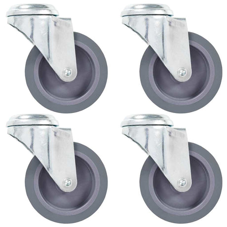 Vidaxl castors with bolt holes 4 pcs 75 mm