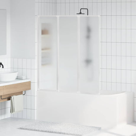 Vidaxl Bath Screen 3 panely skládací 141 x 132 cm