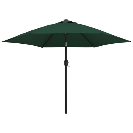 Vidaxl Hanging Parasol with LED 3.5 m Green