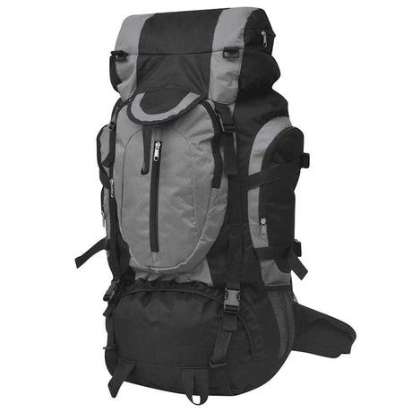 Vidaxl hiking backpack XXL 75 L black and gray