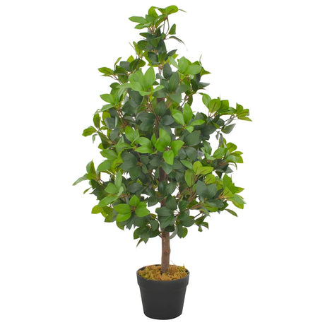 Vidaxl artificial plant with pot laurel tree 90 cm green