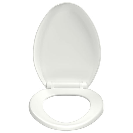 Vidaxl toilet seat soft-close with quick-release design white