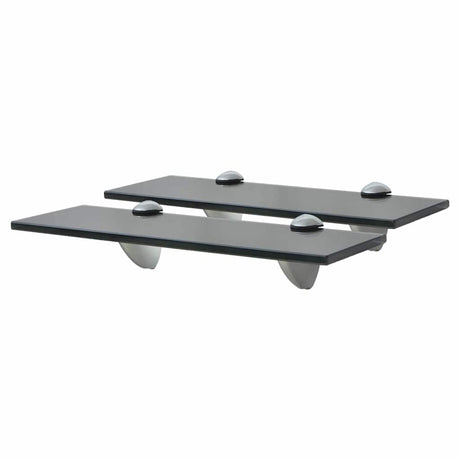 Vidaxl schappen zwevend 2 st 30x20 cm 8 mm glas