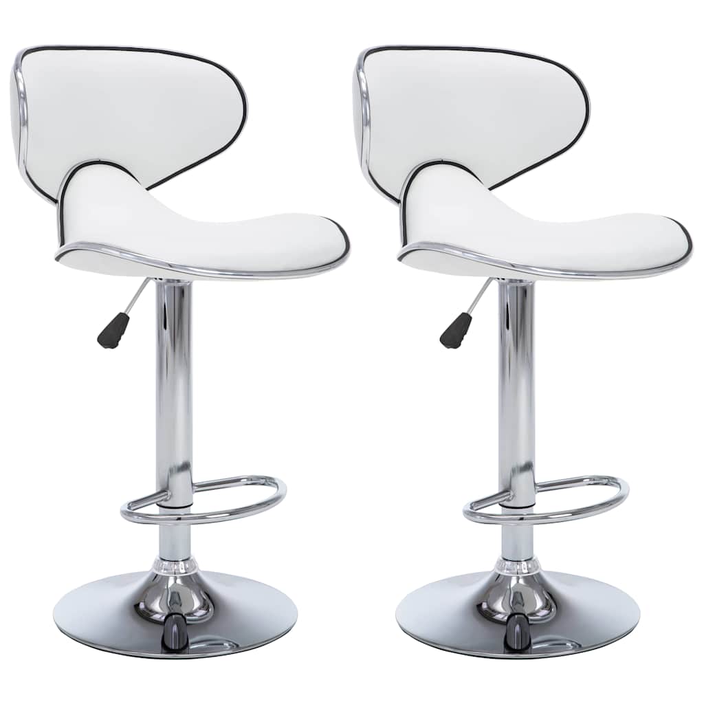Vidaxl barstoelen 2 st kunstleer wit