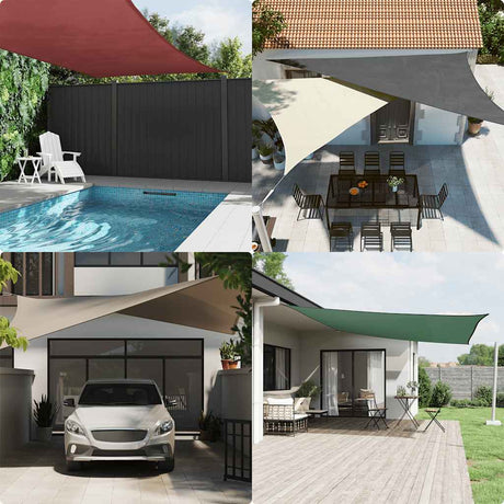 Vidaxl Triangular Sun Shade 4x5x6.4 m Oxford Fabric Black