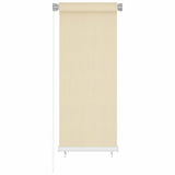 Vidaxl rolgordijn voor buiten 65(b)x140(h) cm hdpe crèmekleurig