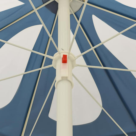 Vidaxl strandparasol 240 cm blauw