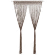 Vidaxl curtain macrame 140x240 cm cotton taupe