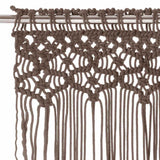 Vidaxl curtain macrame 140x240 cm cotton taupe