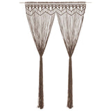 Vidaxl curtain macrame 140x240 cm cotton taupe