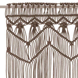 Vidaxl curtain macrame 140x240 cm cotton taupe