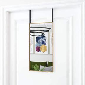 Zunanje ogledalo Vidaxx 30x60 cm steklo in aluminij zlate barve