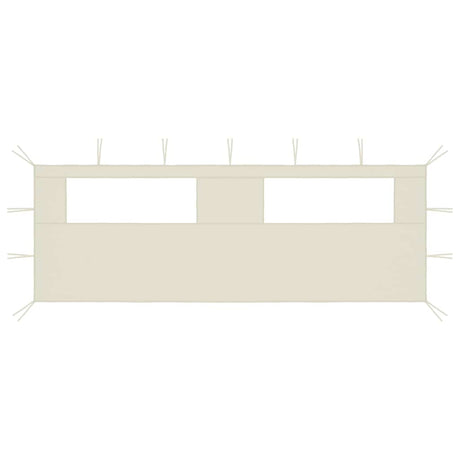 Vidaxl Gazebo Side Wall with Windows 6x2 m Cream Color