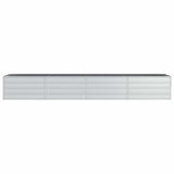 VIDAXL PEALTER Dvignil 320x80x45 cm pocinkano jekleno srebro