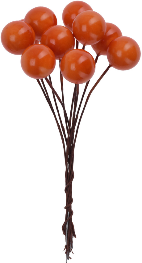 Deco prikker appel en bessen - oranje