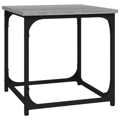 Vidaxl bijzettafel 40x40x40 cm bewerkt hout grijs sonoma eikenkleurig