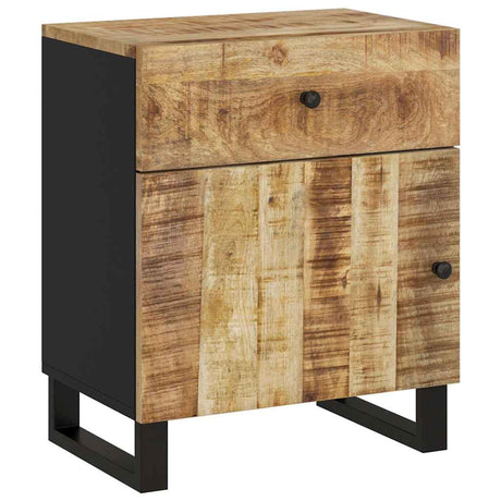 Vidaxl nachtkastjes 50x33x60 cm massief mangohout en bewerkt hout